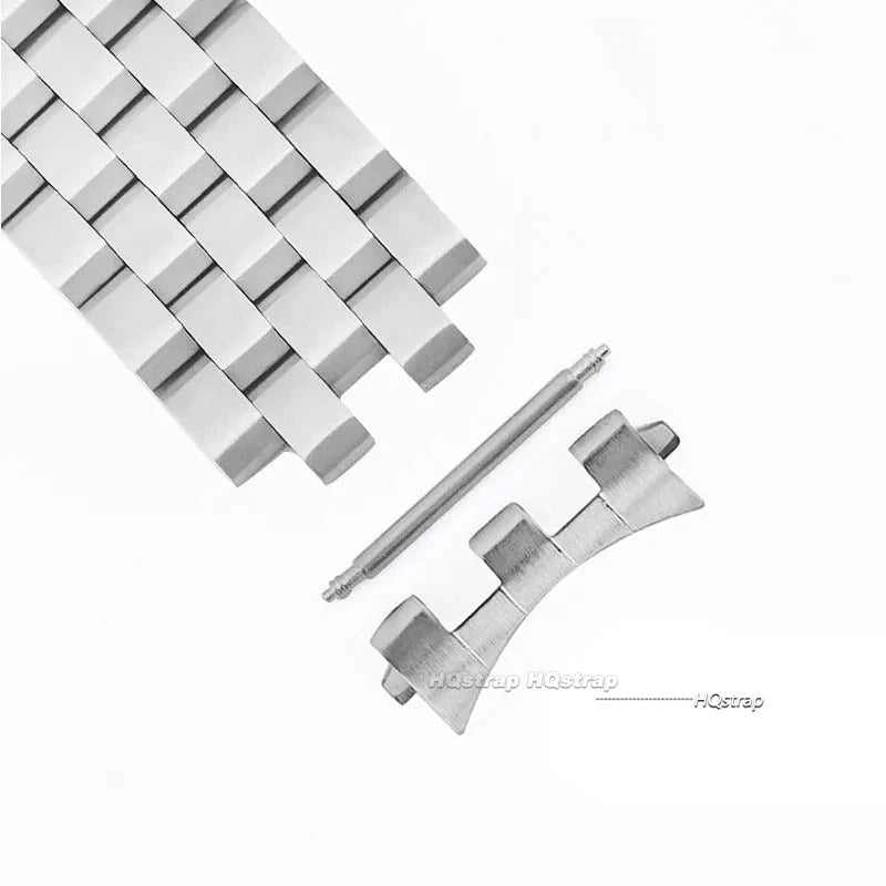 CowLost | product_id-stainless-steel-flat-curved-end-strap-connector-for-seiko-skx007-skx009-18-22mm-jubilee-oyster-bracelet |15