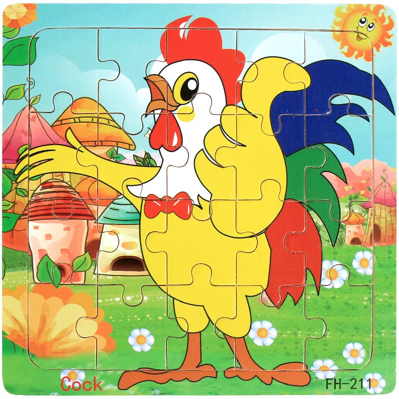 CowLost | fencing-barriers-20-piece-wooden-3d-cartoon-puzzle-educational-toy |31