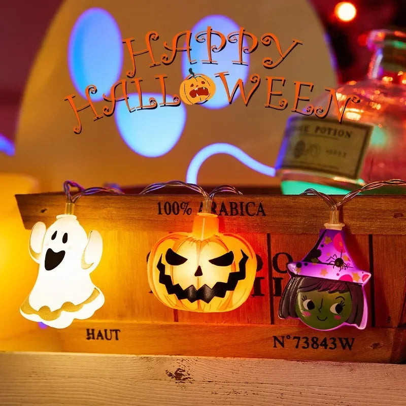 CowLost | product_id-2025-halloween-led-string-lights-ghost-pumpkin-cat-spider-web-indoor-outdoor-decor |3