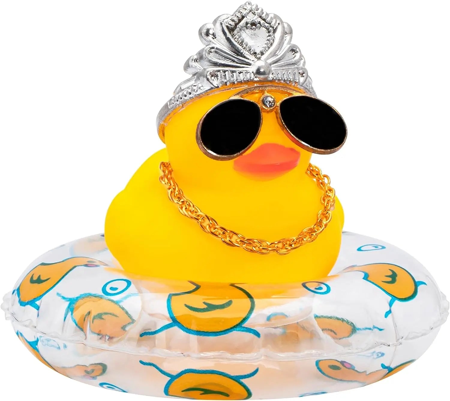 CowLost | product_id-car-rubber-duck-dashboard-ornament-with-pearl-necklace-and-crown-for-jeeps |10