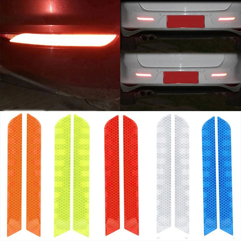 CowLost | product_id-2pcs-reflective-car-rear-bumper-safety-strip-stickers |2