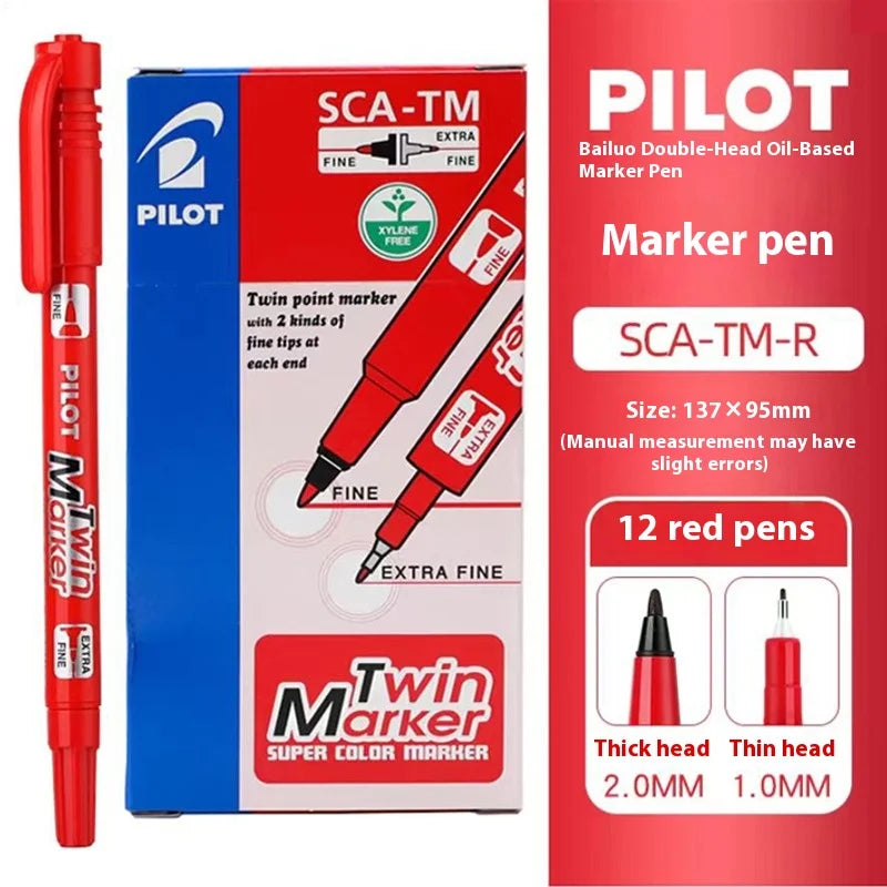 CowLost | product_id-pilot-oil-based-permanent-marker-pen-2-in-1-dual-tip-fine-bold-quick-drying-waterproof-smudge-proof |12
