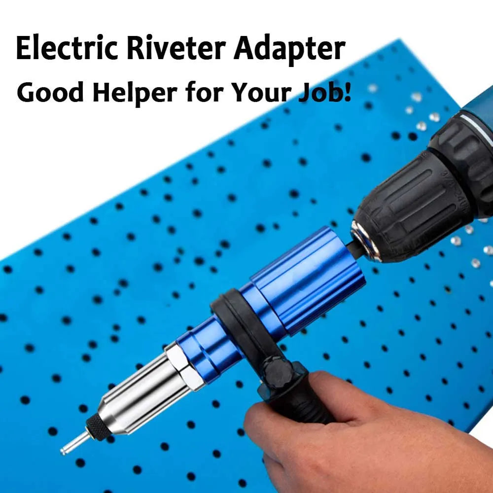 CowLost | electric-rivet-gun-adapter-2-4mm-4-8mm-rivet-nut-gun-drill-adapter-cordless-riveting-tool-insert-nut-pull-rivet-tool |2