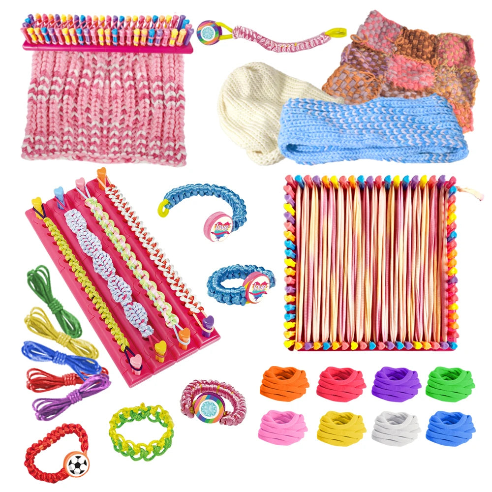 CowLost | product_id-diy-weaving-kit-for-kids-ages-6-arts-crafts-scarves-hats-and-bags |1