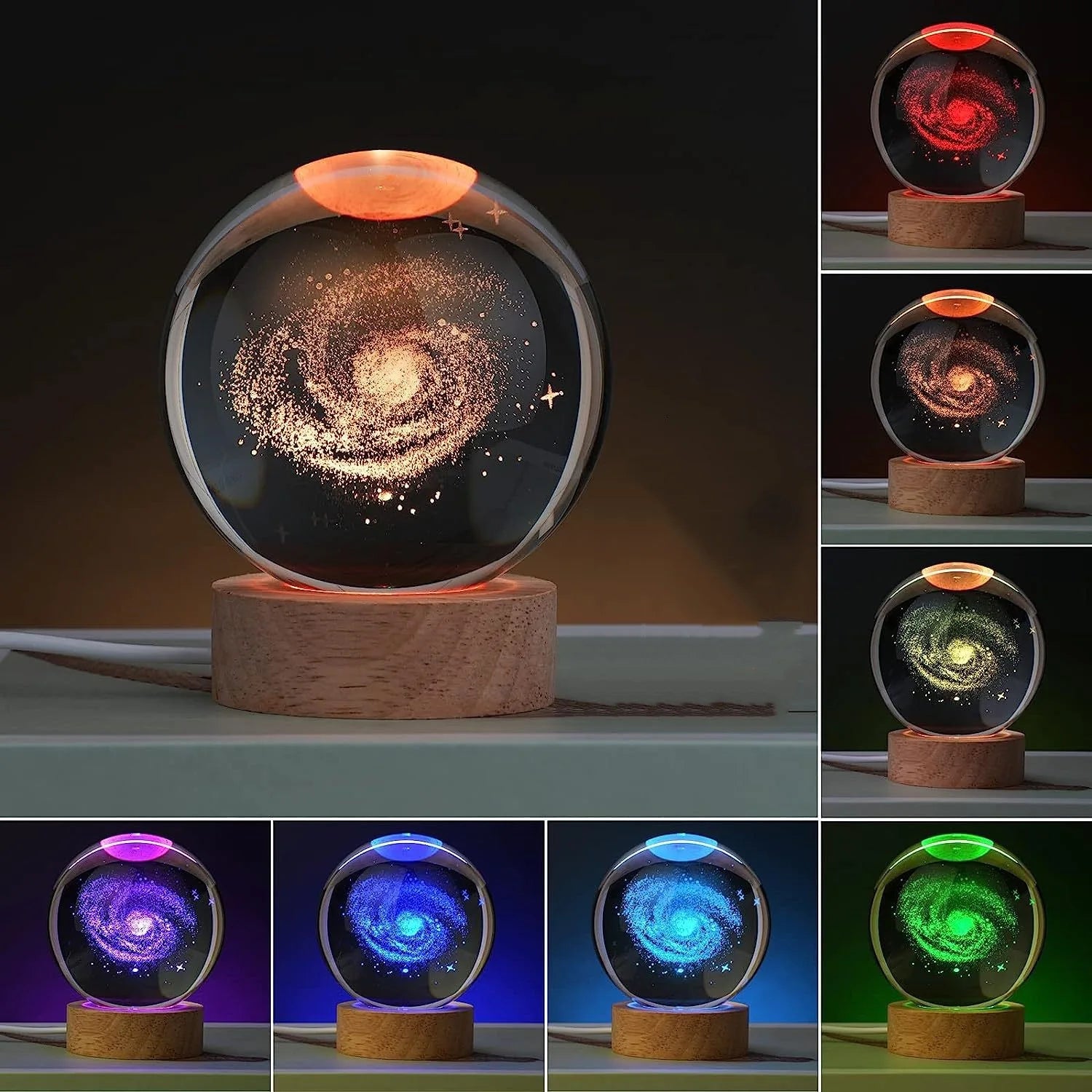 CowLost | product_id-6cm-solar-theme-cosmos-crystal-ball-night-light-rgb-milky-way-moon-desk-ornament |3