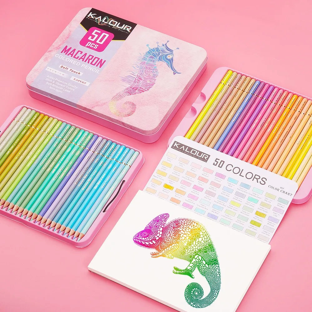CowLost | art-pencils-product_id-kalour-oil-colored-pencils-set-50-300-pcs-professional-drawing-art-supplies |49