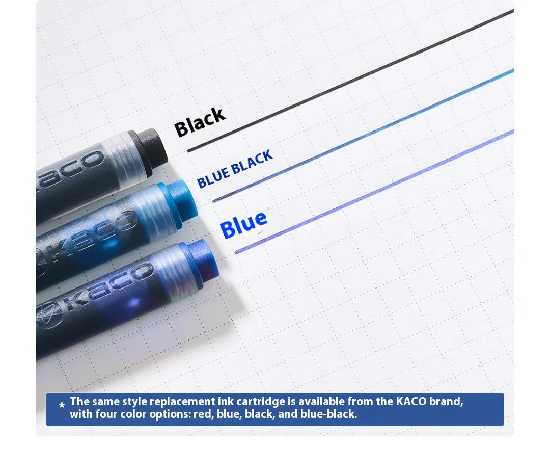 CowLost | product_id-kaco-first-love-fountain-pen-rotating-cap-ef-fine-nib-pocket-size-black-white-smooth-writing-calligraphy-gift |17