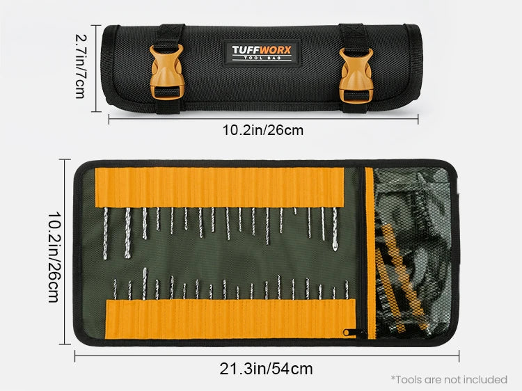 CowLost | 1tool-roll-up-bag-gifts-for-men-dad-husband-him-fathers-day-portable-foldable-tools-storage-for-men-heavy-duty-tool-organizer |6