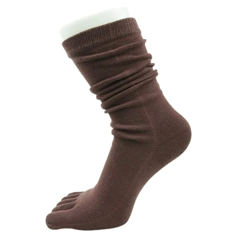 CowLost | product_id-women-s-autumn-breathable-cotton-five-finger-long-tube-toe-socks |11