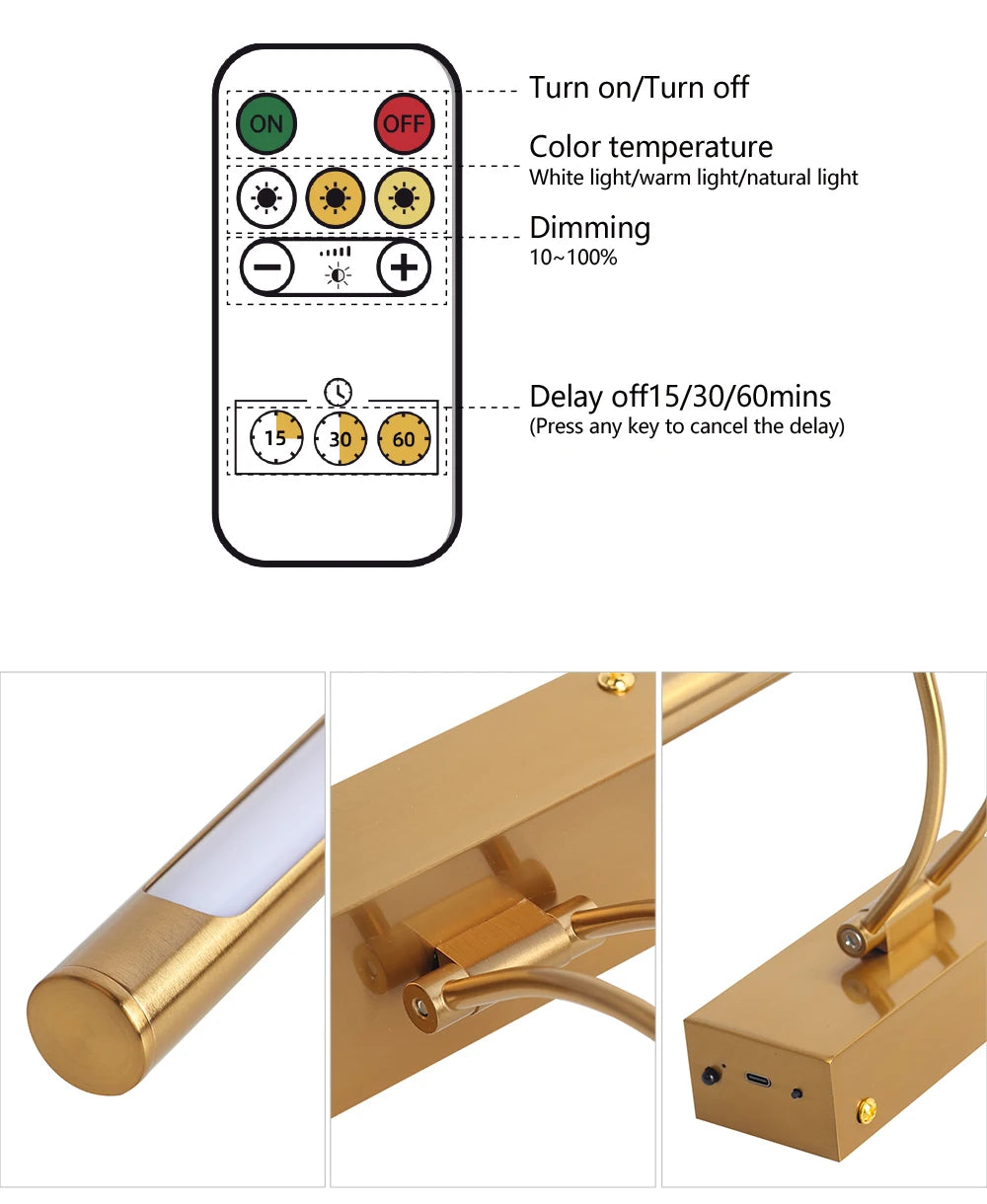 CowLost | product_id-rechargeable-40cm-wireless-led-wall-lamp-with-remote-control-4400mah-battery |13