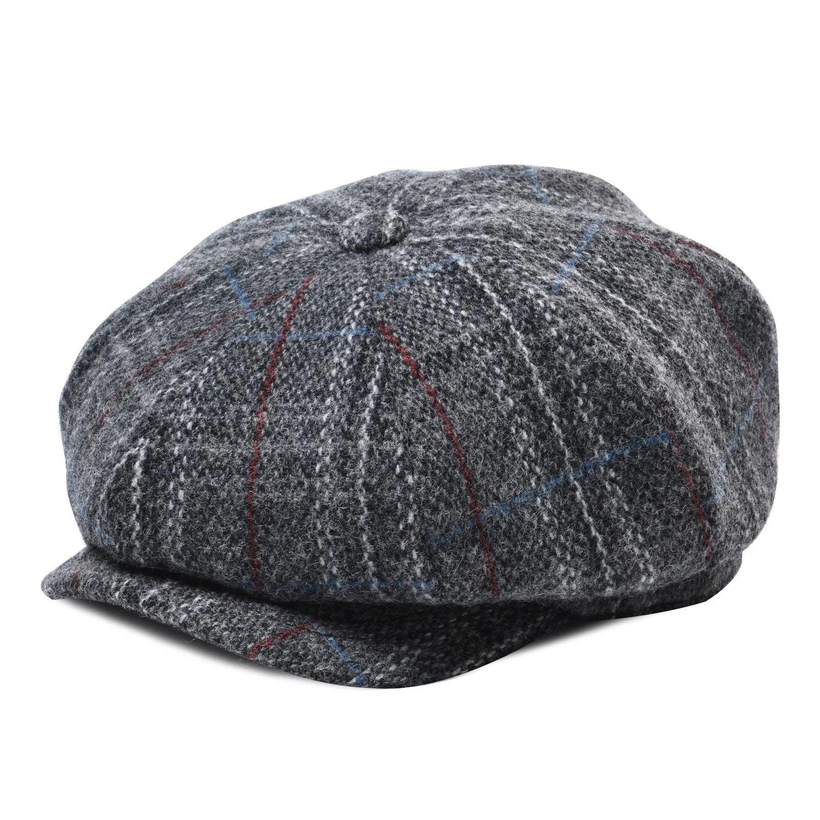 CowLost | botvela-wool-tweed-newsboy-cap-herringbone |19