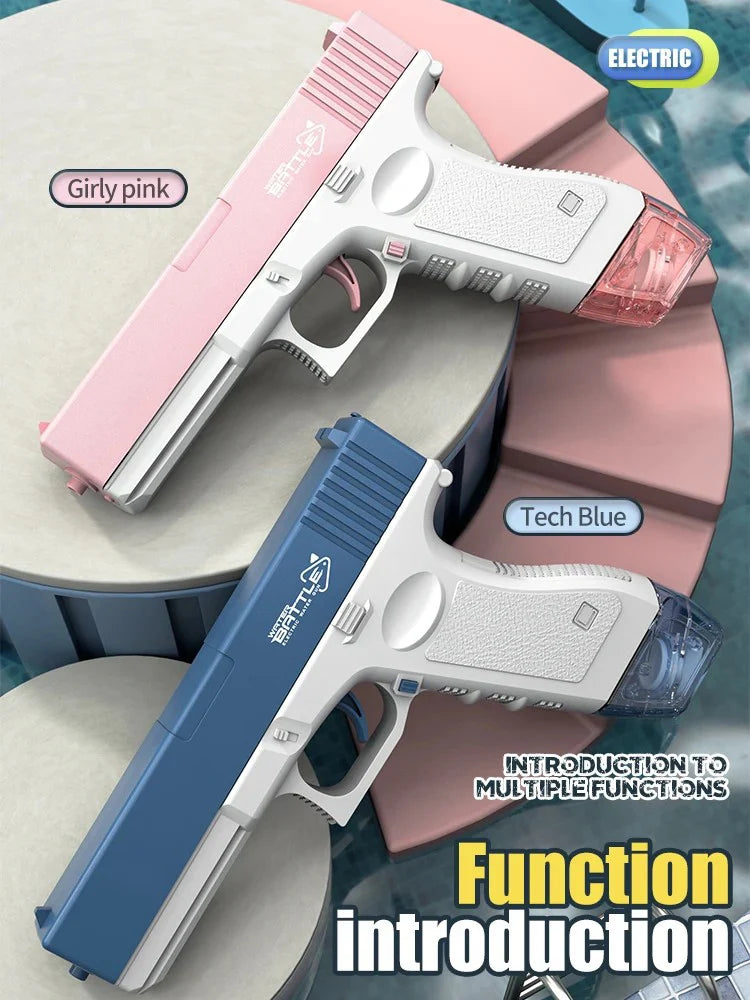 Portable Automatic Electric Burst Water Gun Toy for Kids Outdoor Play