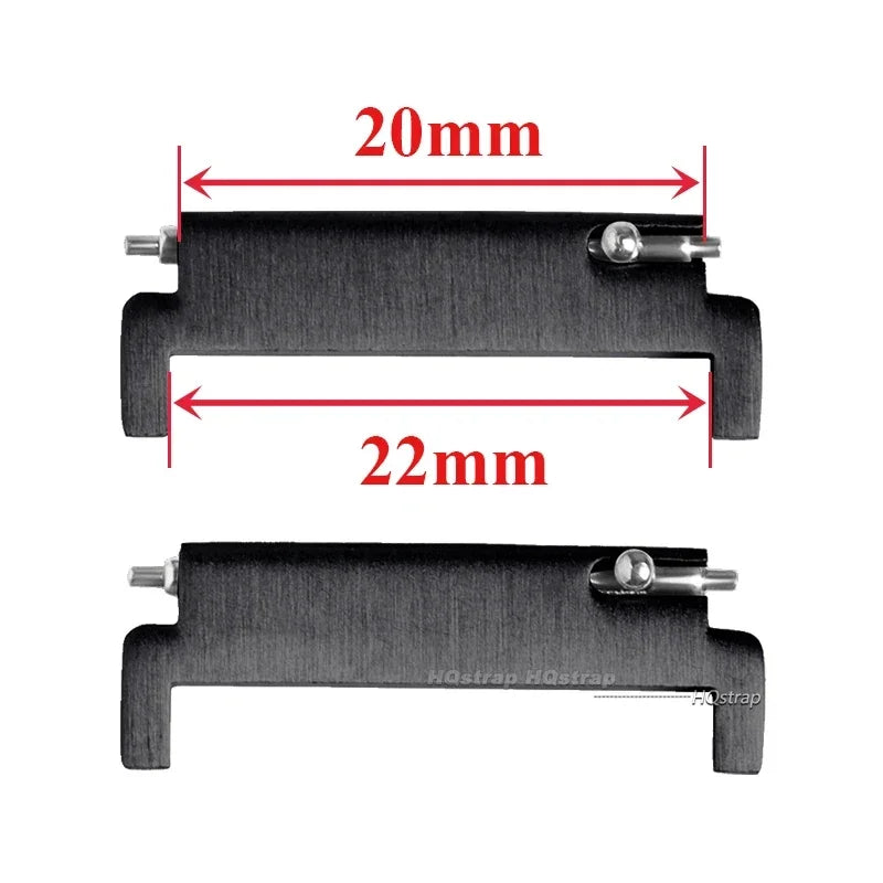 CowLost | product_id-2pcs-stainless-steel-quick-release-watch-strap-adapters-18mm-22mm |27