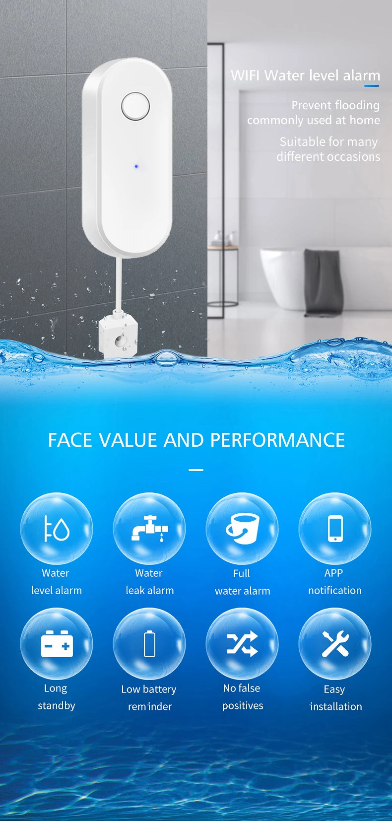 CowLost | earykong-tuya-wifi-water-leakage-sensor-liquid-leak-alarm-detectors |7