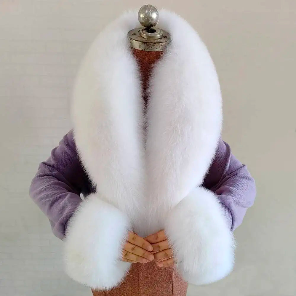 CowLost | winter-natural-fox-fur-scarf-and-cuff-set |27