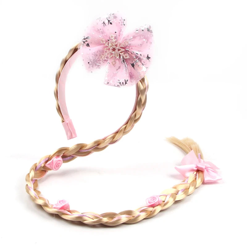 CowLost | frozen-princess-elsa-headband-snowflake-tiara-wig-braid |13
