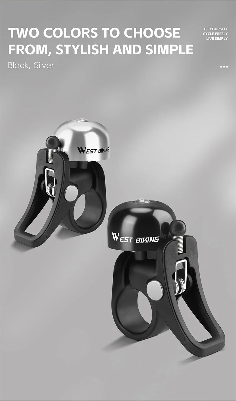 CowLost | west-biking-retro-bicycle-bell-mini-bicycle-handlebar-bell-aluminum-alloy-bike-horn-cycling-alarm-mtb-road |17