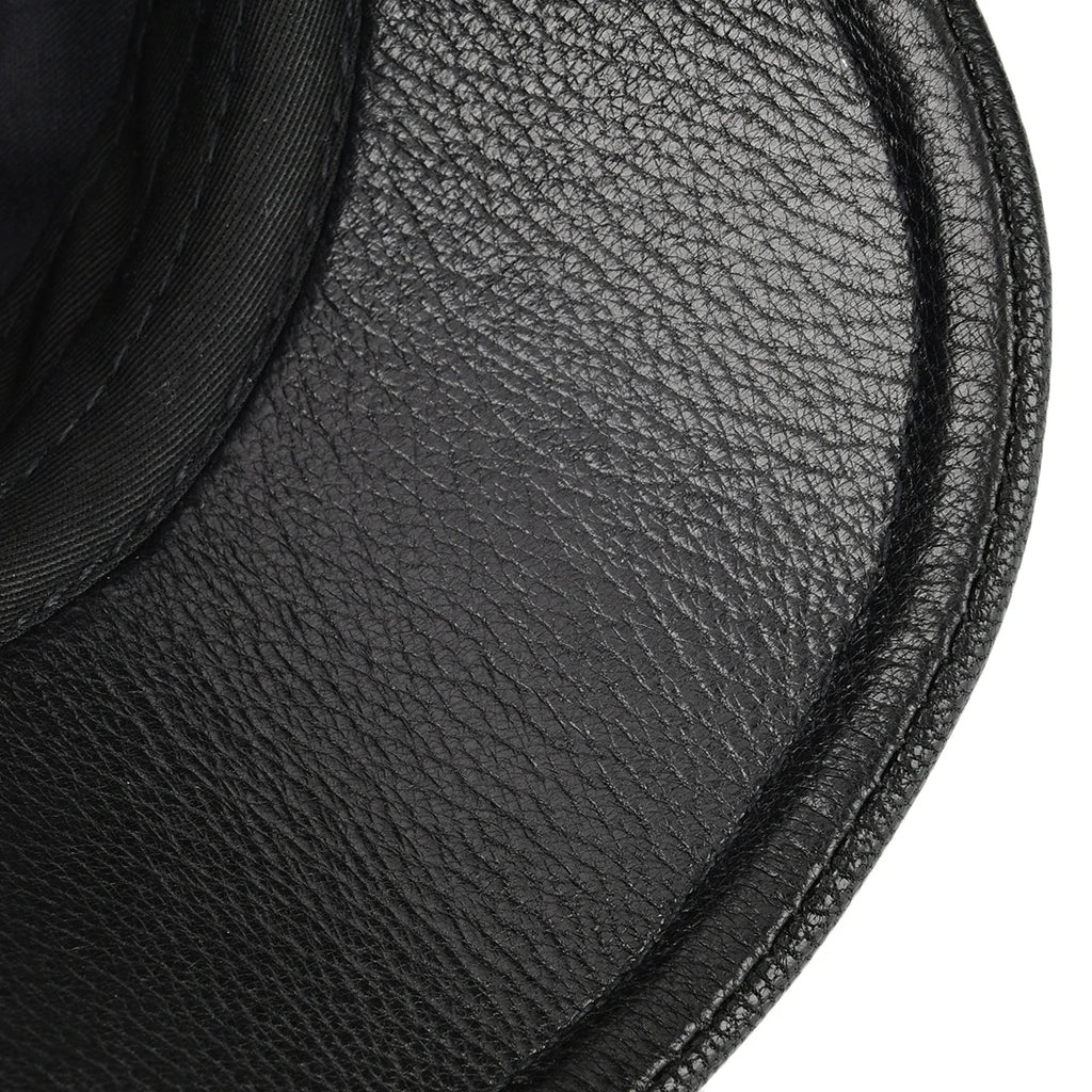 CowLost | voboom-leather-flat-cap-men-fall-winter-cabbies-hat |9