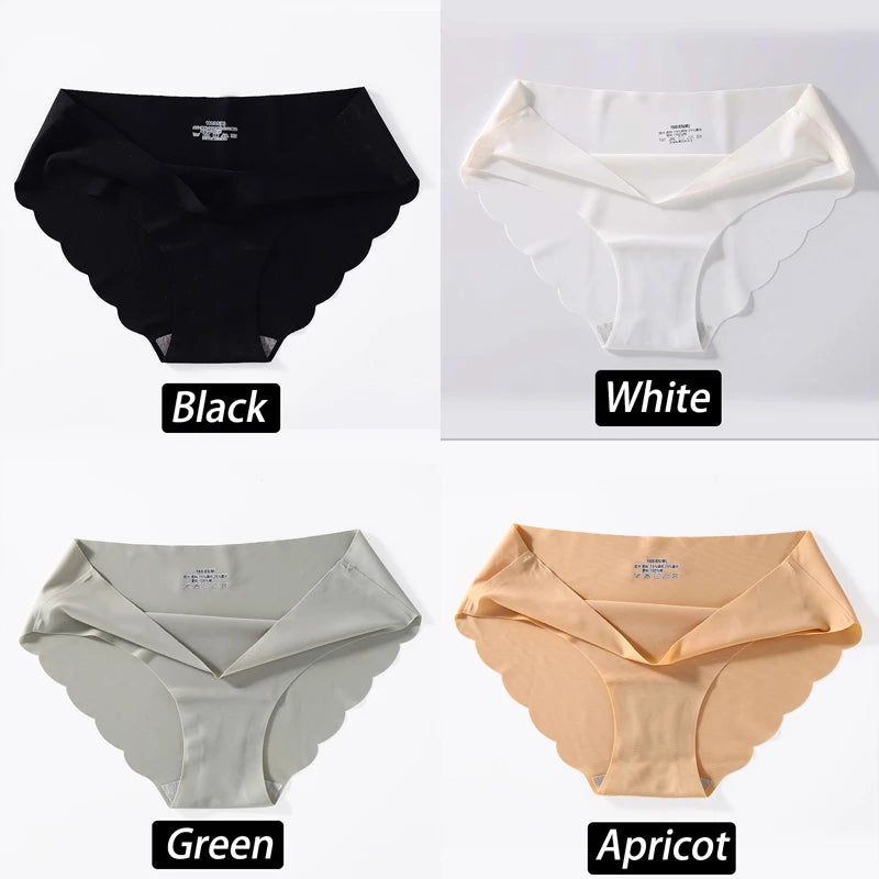 CowLost | activewear-pants-4pcs-seamless-silk-high-waist-briefs-for-women |27