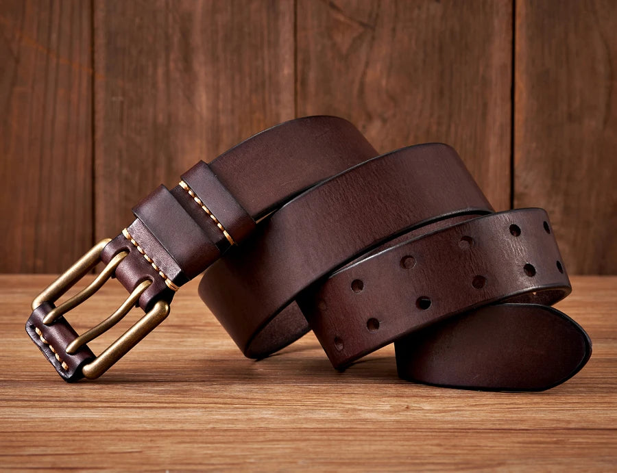 CowLost | 3-8cm-wide-vintage-mens-belt-cowhide-genuine-leather |6