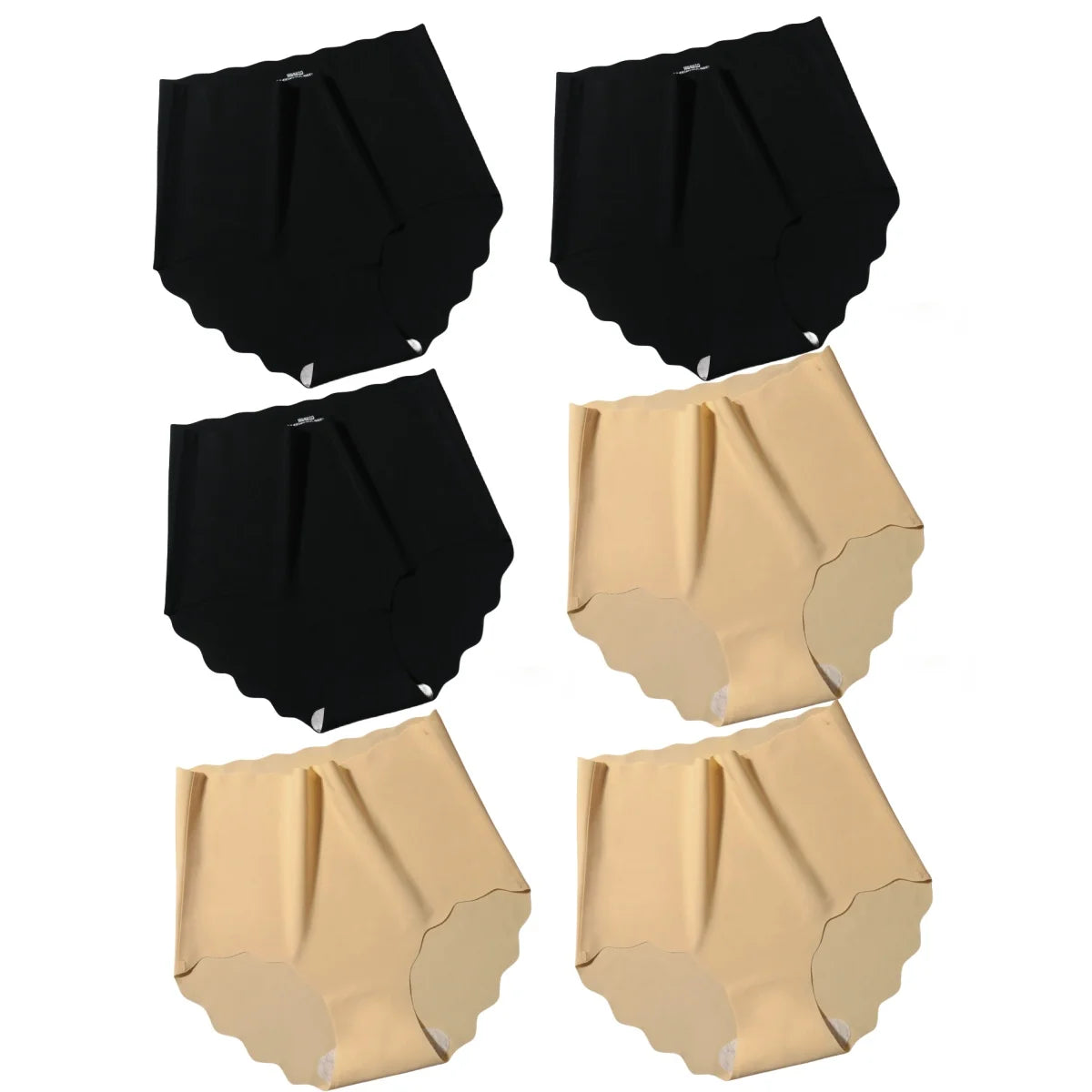 CowLost | product_id-6pcs-women-high-waist-seamless-ice-silk-briefs-m-xxl |24