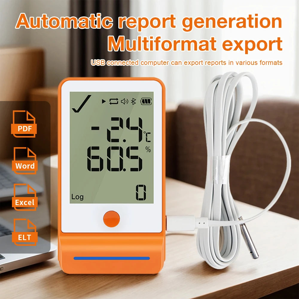 GSP-6Pro Bluetooth USB Temperature Humidity Data Logger 100000 Points LCD Recorder