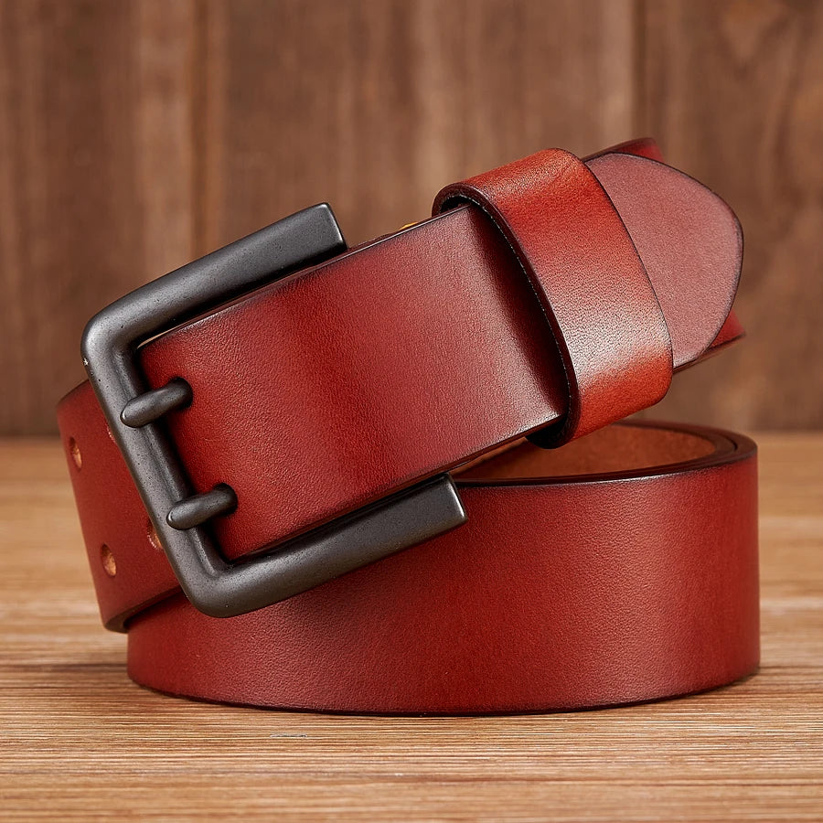 CowLost | 4-3cm-thick-high-quality-cowskin-genuine-leather-belt-for-men |4