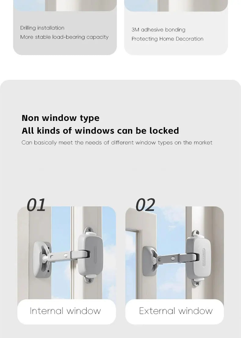 CowLost | aibedila-window-safety-door-lock-buckle-childen-protection-high-rise-anti-fall-windproof |11