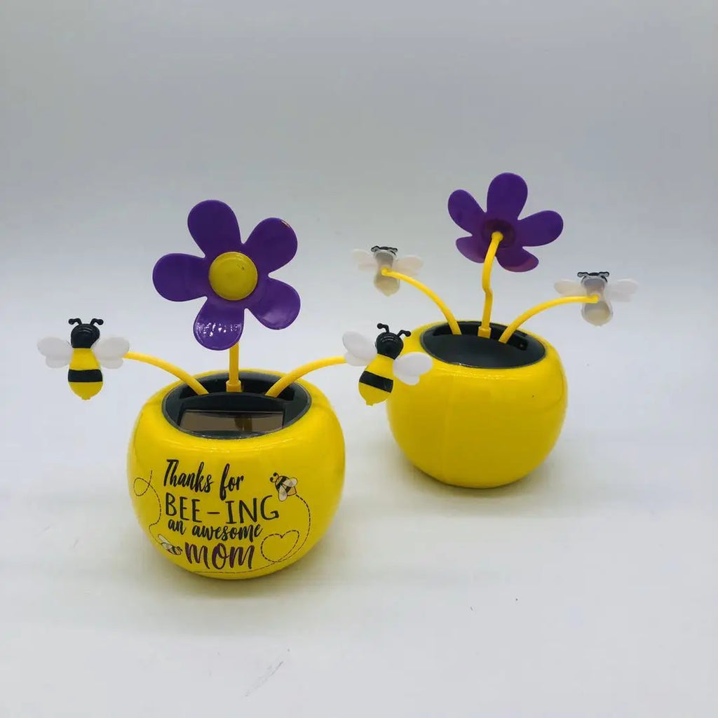 CowLost | solar-automatic-swing-solar-flower-car-ornaments |3