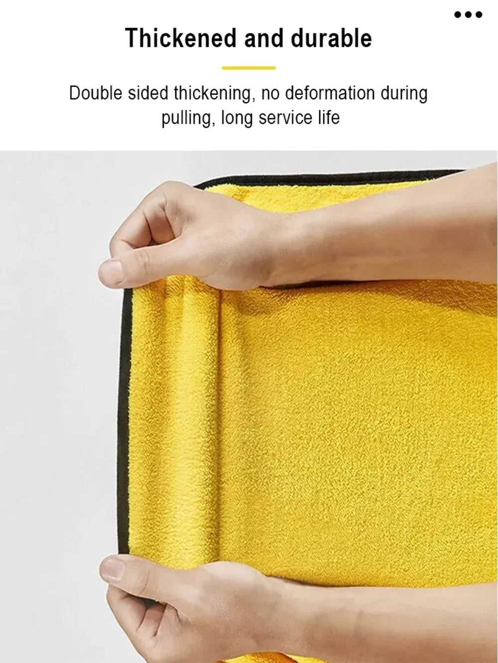 CowLost | shop-towels-general-purpose-cleaning-cloths-product_id-car-wash-absorbent-microfiber-cleaning-towels-thickened-yellow-30-40-60cm |15