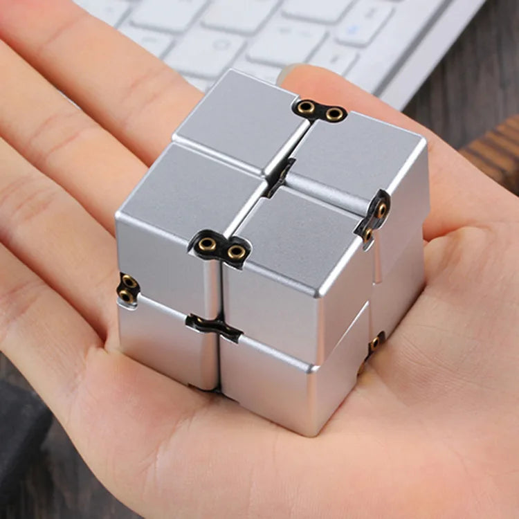 CowLost | infinity-cube-metal-fidget-toy-aluminium-anti-stress-anxiety-relief-for-adults-kids |6