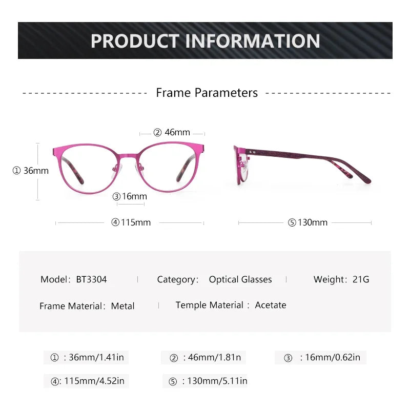 CowLost | zenottic-kids-round-metal-stylish-trending-glasses-frame |4