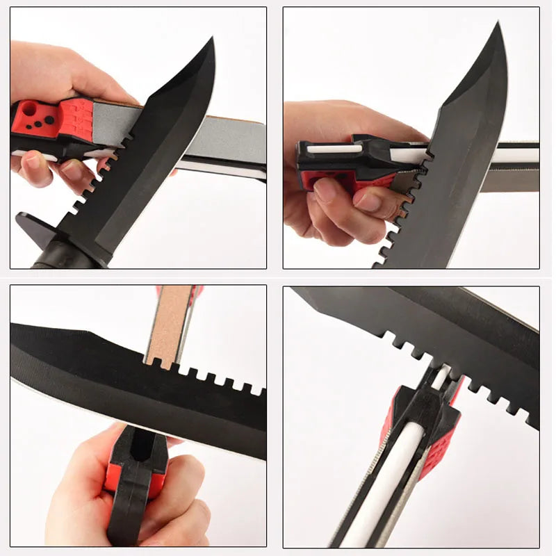 CowLost | 1pc-multifunctional-knife-sharpener-household-diamond-knife-sharpener-double-sided-sharpening-tools-for-outdoor-camping-kitchen |5
