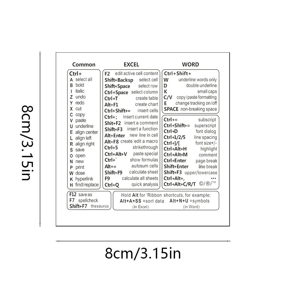 CowLost | product_id-vinyl-self-adhesive-keyboard-shortcut-stickers-for-windows-excel-word-office |7