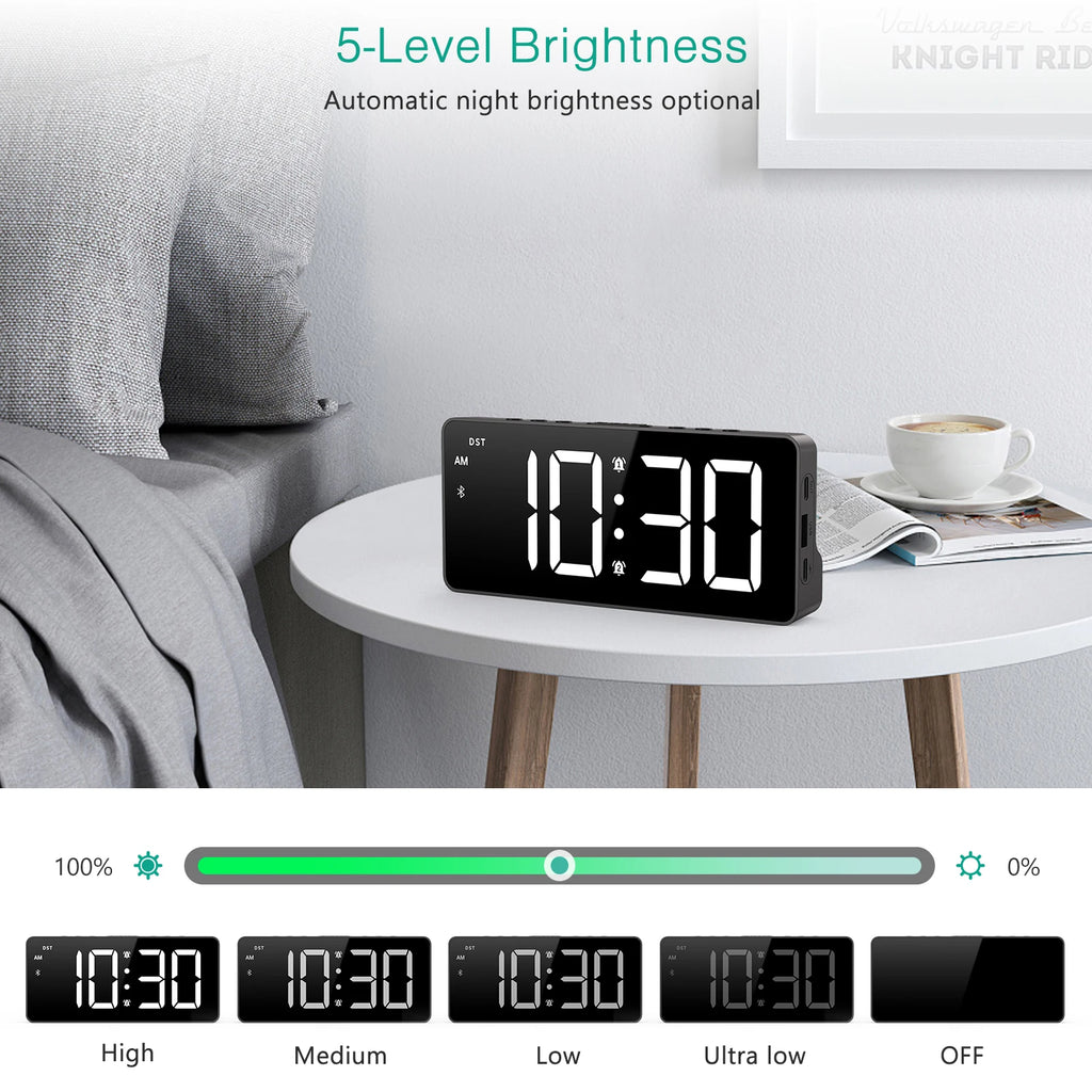 CowLost | product_id-oria-7-led-digital-alarm-clock-with-bluetooth-auto-time-sync-for-home-office |3