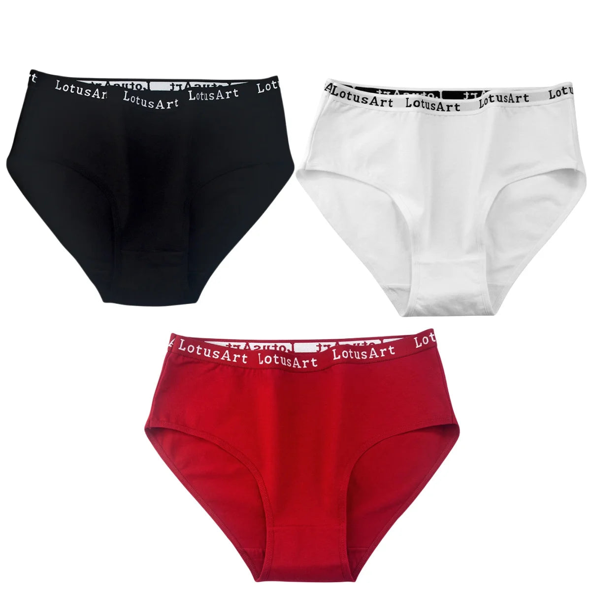 CowLost | product_id-3pcs-women-s-high-waist-seamless-cotton-briefs-m-2xl-solid-colors |22