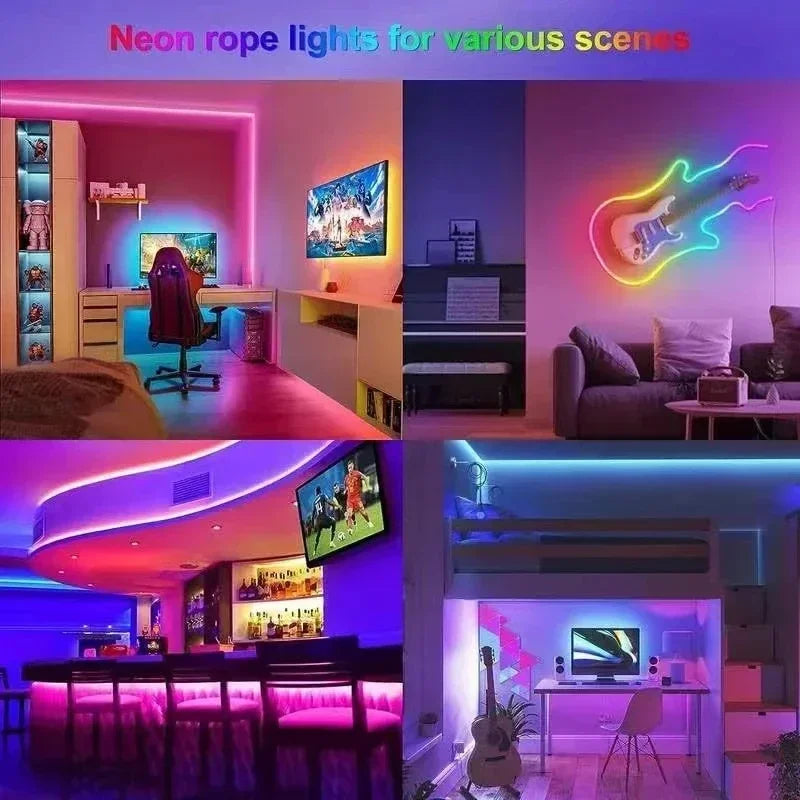 CowLost | light-ropes-strings-product_id-usb-5v-rgbic-neon-led-strip-light-waterproof-flexible-with-bluetooth-app-remote-for-home-decor |6
