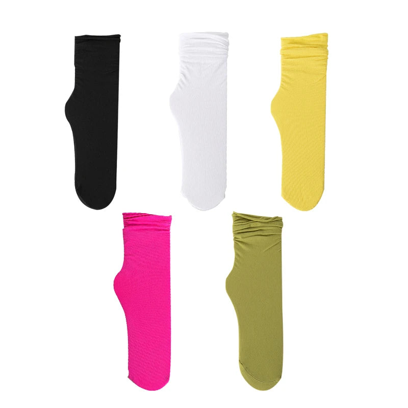 CowLost | 5-pairs-women-girls-summer-spring-thin-loose-socks-set |11