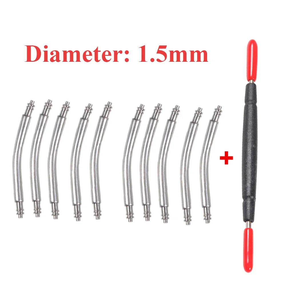 CowLost | 10pcs-curved-spring-bar-18-20-22mm-24mm-watch-strap-link-pins-dia-1-5mm-1-8mm-stainless-steel-curved-band-links-connecting-pins |9
