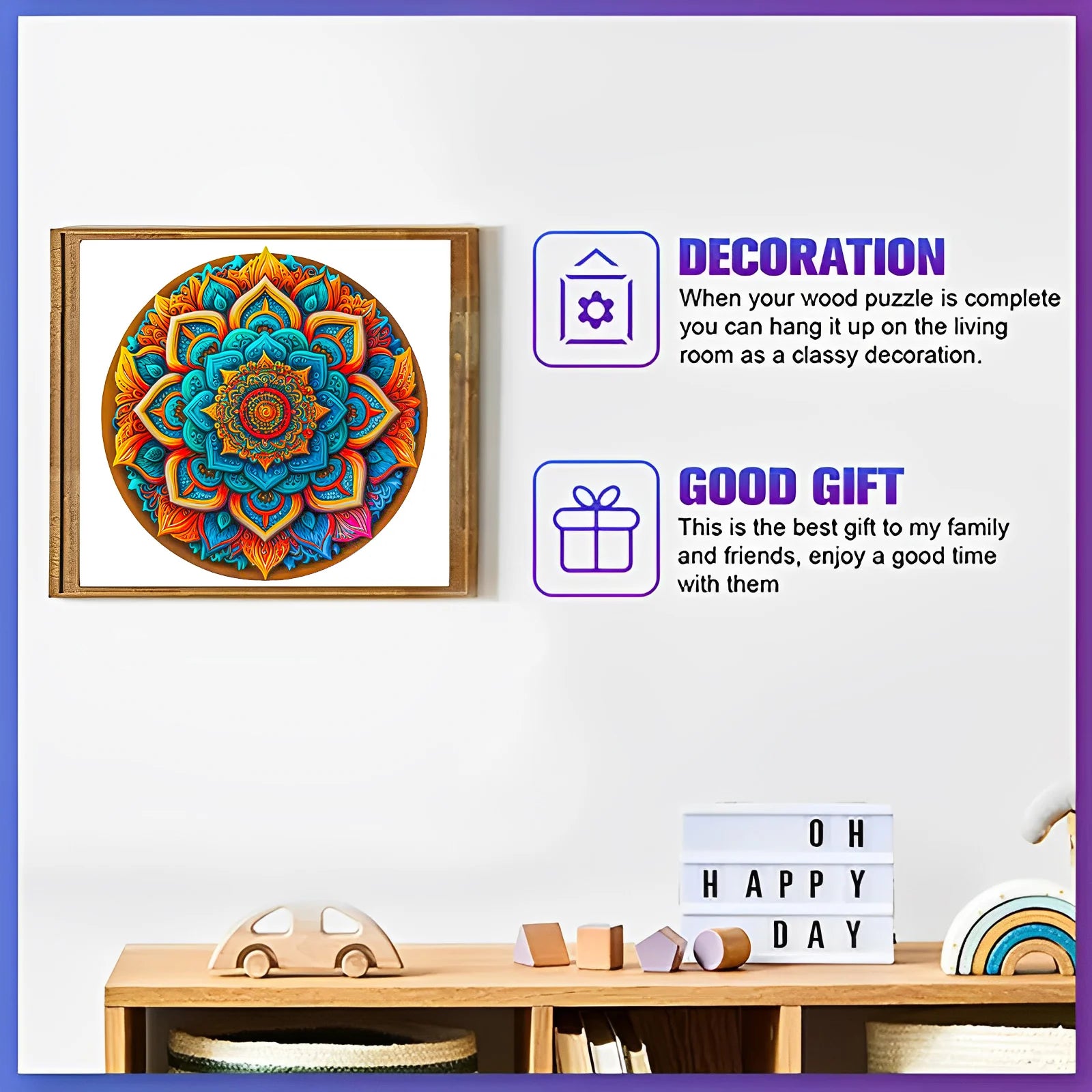CowLost | unique-flower-pattern-wooden-puzzle-irregular-animal-shapes-puzzle-stress-relief-toys-holiday-birthday-gift-for-boys-and-girl |4