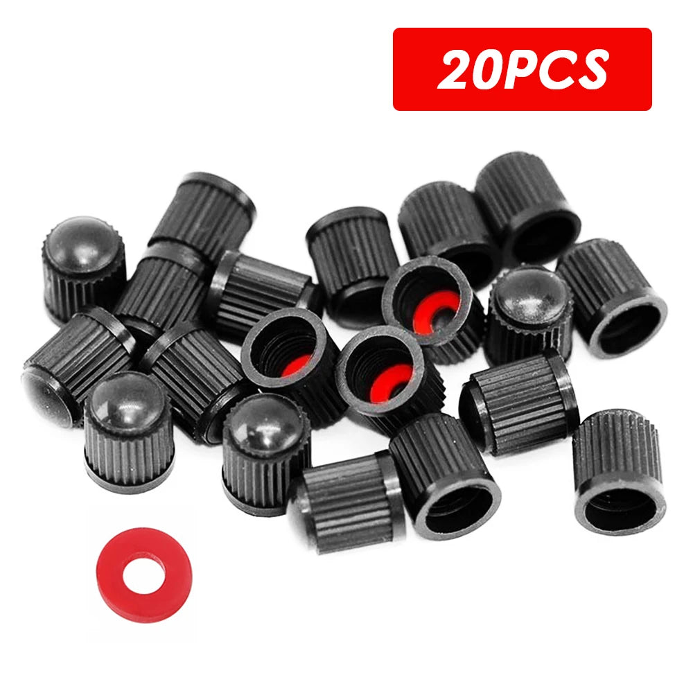 CowLost | tire-valve-dust-caps-stem-covers-plastic-car-wheel |10