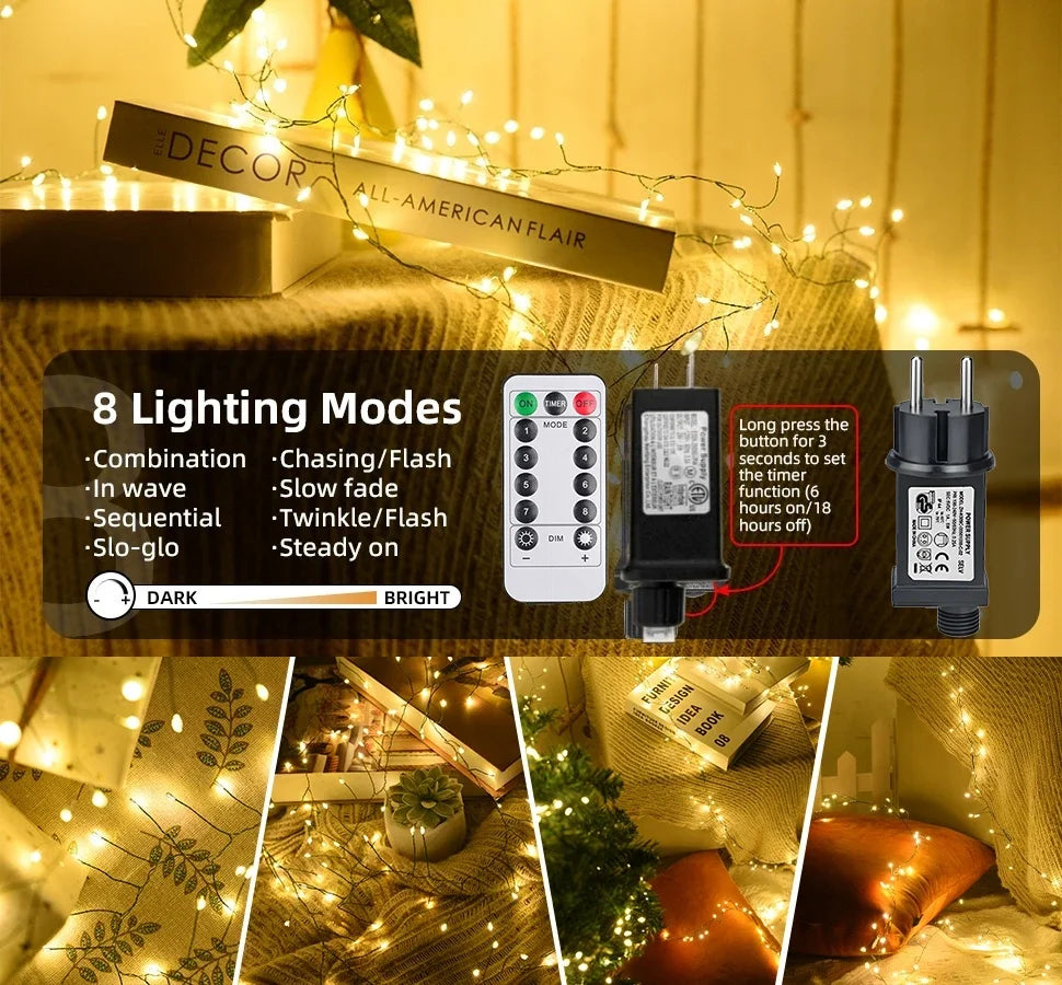 CowLost | product_id-30-75m-led-firecracker-string-lights-dc-eu-us-fairy-garland-for-weddings-christmas-parties |10