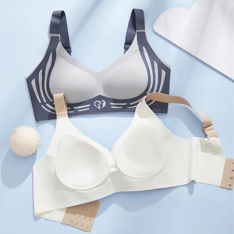 CowLost | product_id-seamless-contrast-push-up-fixed-cup-bra-with-comfortable-back-for-women |3