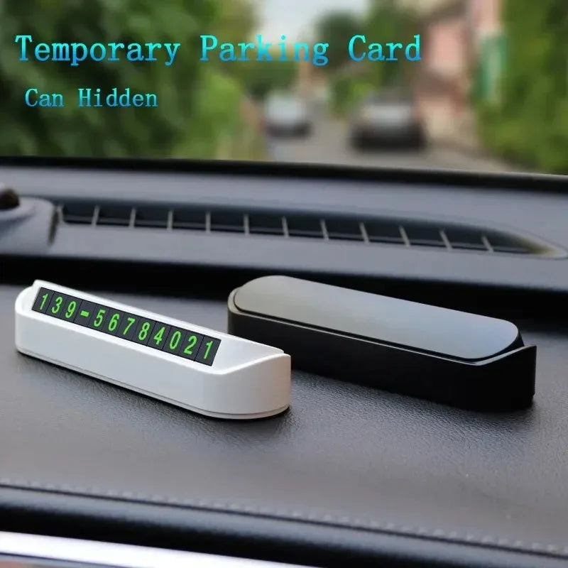 CowLost | mobile-phone-car-mounts-product_id-car-phone-number-card-temporary-parking-plate-13x2-5cm-anti-slip-holder |9