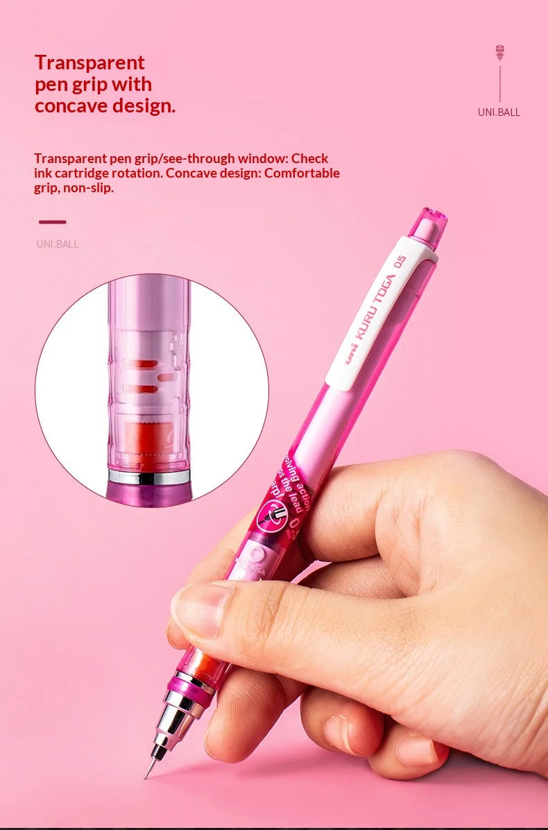 CowLost | product_id-uni-kuru-toga-450t-0-5mm-mechanical-pencil-with-ergonomic-grip-and-anti-smudge-lead-auto-rotating-tip-for-writing-and-sketching |13