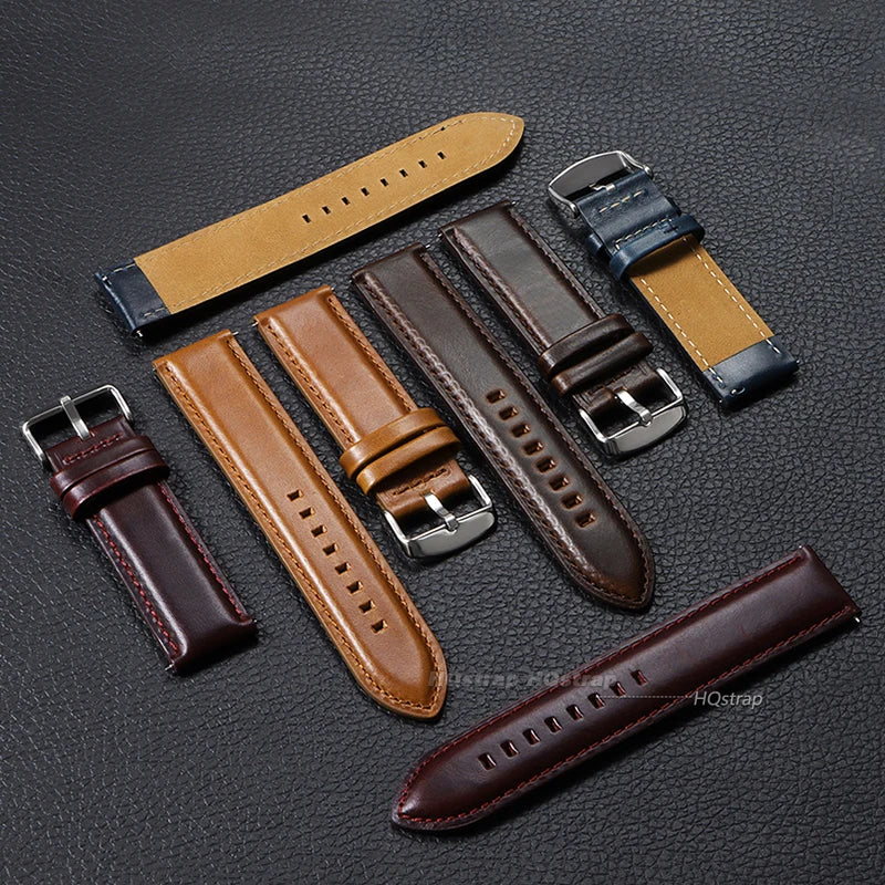 CowLost | bracelets-product_id-hqstrap-quick-release-genuine-leather-watchband-strap-18-26mm-black-brown-wristband |3