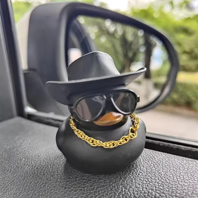 CowLost | product_id-black-duck-cowboy-hat-car-decoration-set |3