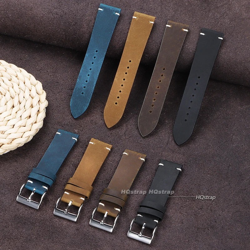 CowLost | product_id-genuine-calfskin-leather-watchband-18-24mm-brown-universal-sport-smartwatch-strap-replacement |4