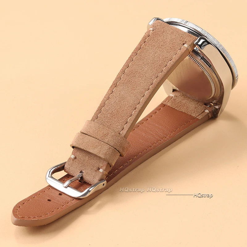 CowLost | product_id-vintage-brown-suede-leather-quick-release-watch-strap-20mm-22mm-unisex |5