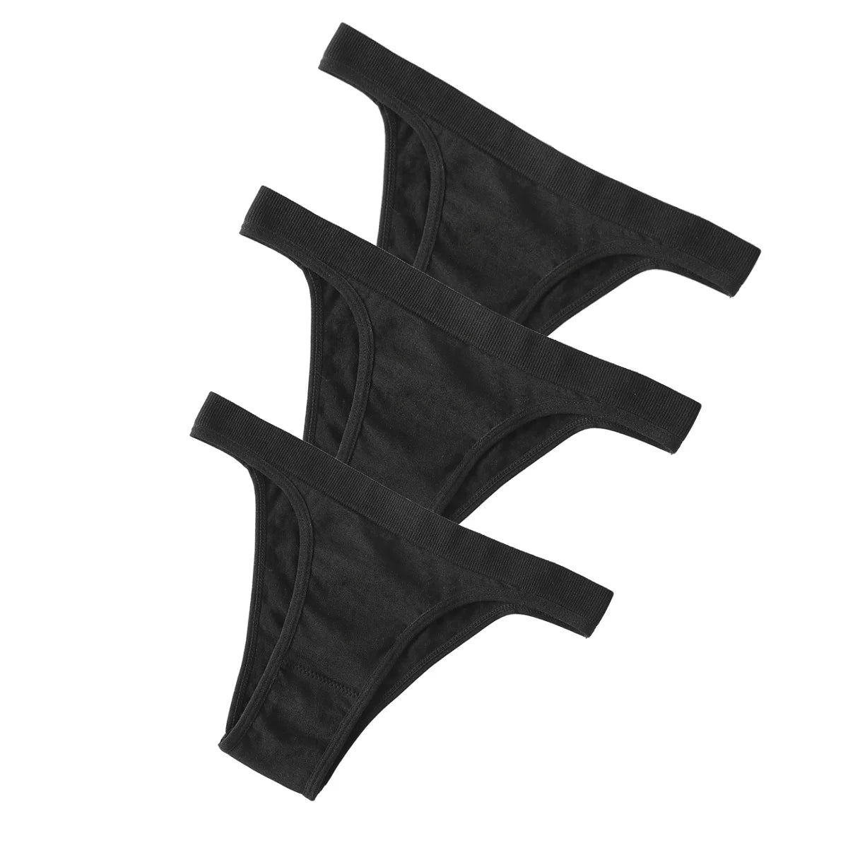 CowLost | product_id-3pcs-women-s-high-rise-seamless-brazilian-stretch-panties-m-l |20